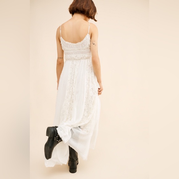 Free People FP One Ciella Lace Maxi Dress in White - Picture 4 of 16